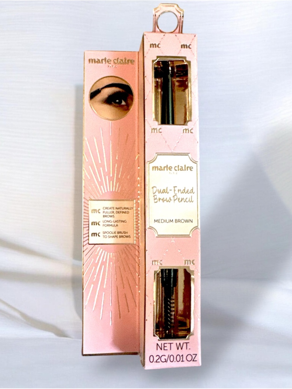 Marie Claire Dual-Ended Brow Pencil Medium Brown